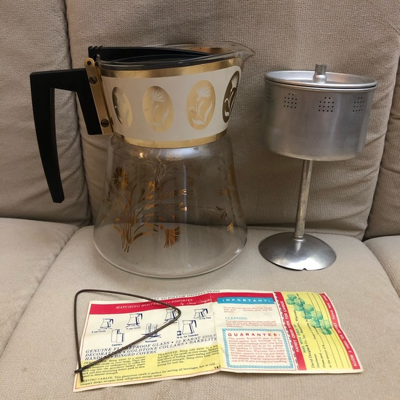 David Douglas Other - VTG DAVID DOUGLAS 22K GOLD COFFEE POT MID CENTURY